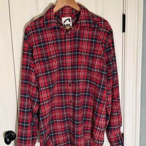 Mountain Khakis Red Plaid Flannel Shirt - Men's Medium